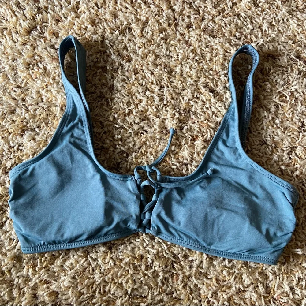 L*Space Romi lace up bikini top